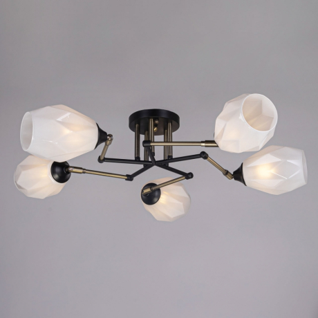 Потолочная люстра с лампочками DeMarkt 680012105+Lamps 