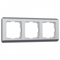 Рамка на 3 поста Werkel Stream (серебряный) W0032106