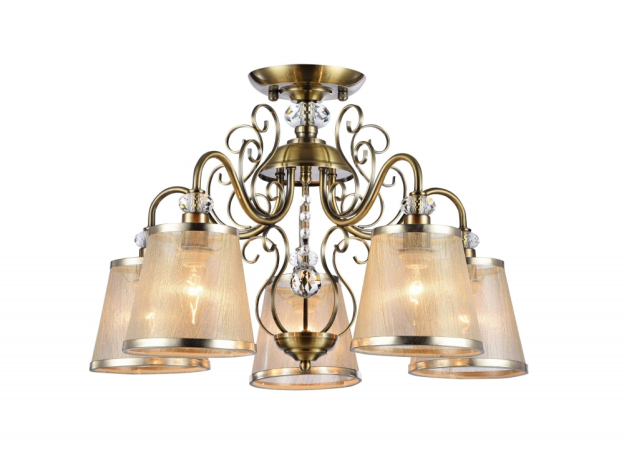 FR2405-PL-05-BZ Люстра с двойным креплением Freya Driana (FR405-05-R) 