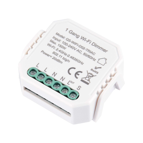 Wi-Fi Реле 1 Канал, 150W, 10A ST Luce Around ST9000.500.01C