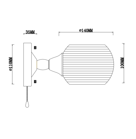 Бра Velante 214-501-01 