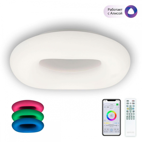 Потолочная светодиодная люстра с голосовым управлением Citilux Стратус Смарт CL732A520G 