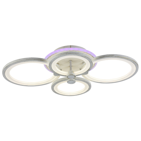 Светодиодная люстра 8077/4 PGD 100W+8W RGB 