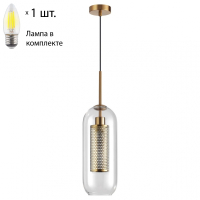 Подвесной светильник с лампочкой Odeon Light Clocky 4940/1+Lamps Е27 Свеча