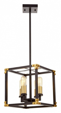 Люстра на штанге LUMINA DECO Waldorf LDP 1140-4 BK+MD