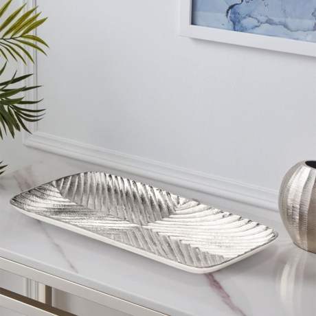 427481 Поднос NOSIMARO L390, B165, H25 алюминий никель Eglo 