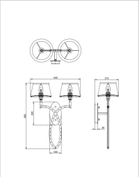 Витринный образец!  <240819> Бра Divinare Florence 6819/19 AP-2