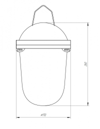 Светильник ЖКХ без решетки Желудь Эра НСП 02-100-001 IP54 E27 max 100Вт 170х260 белый (Б0052017)