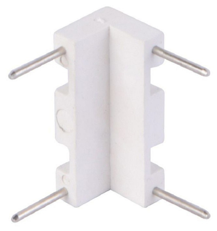 Соединитель угловой L-образный для треков накладных Favourite Unika 1006-CW-025 