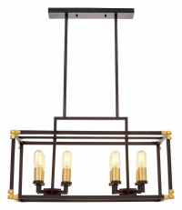 Подвесной светильник LUMINA DECO Waldorf LDP 1140-8 BK+MD