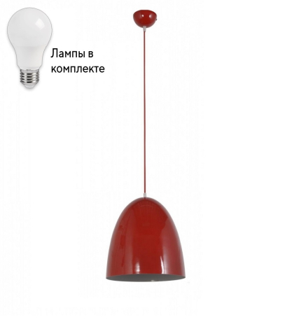 Подвесной светильник с лампочкой Arti Lampadari Bruno E 1.3.P1 R+Lamps 