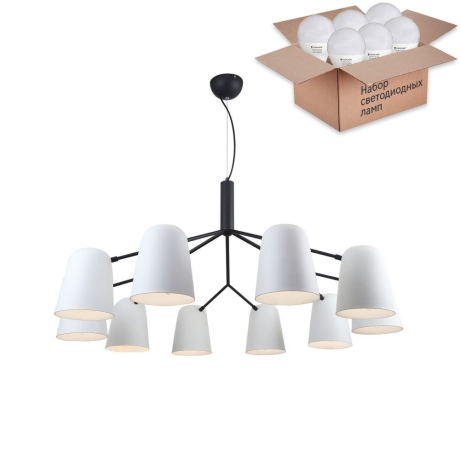 Подвесная люстра с лампочками F-Promo Trick 2762-10P+Lamps E14 P45 