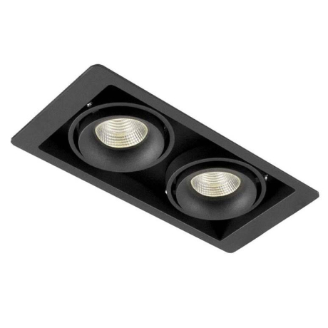 Встраиваемый светильник Donolux Dl18615/02WW-SQ Shiny black/Black 