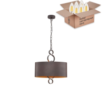 Подвесной светильник с лампочками Favourite Ferrous 4007-2P+Lamps E14 Свеча