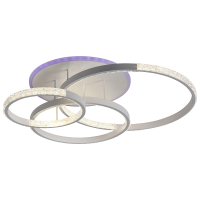 Нарушена упаковка!  <333904> Светодиодная диммируемая люстра с ПДУ Profit Light 8047/3 WHT B 106W+8W RGB