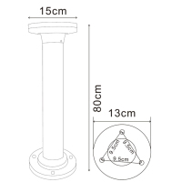 Наземный низкий светильник Arte Lamp Amsterdam A1213PA-1BK