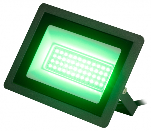 Прожектор светодиодный уличный ЭРА LPR-025-GREEN-050 50Вт зеленое свечение 5000лм IP65 (Б0064715) 