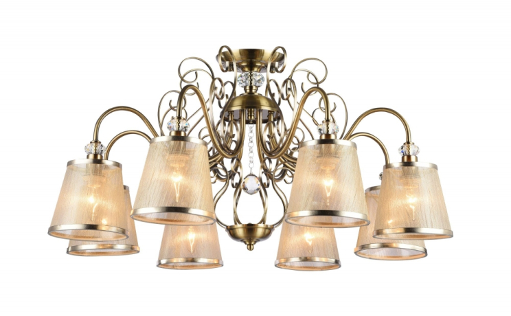 FR2405-PL-08-BZ Люстра с двойным креплением Freya Driana (FR405-08-R) 