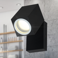 Декоративная подсветка ЭРА WL37 BK MR16/GU10, черный, для интерьера, фасадов зданий Б0054408