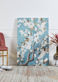 423167 Картина ALAMINOS, L1200, B37, H800, холст, дерево, голубой, белый, серый Eglo