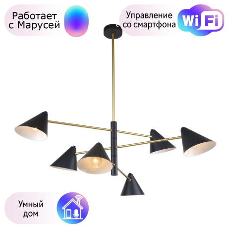 Люстра на штанге F-Promo Trikoniya с поддержкой Маруся 3089-6P-М 