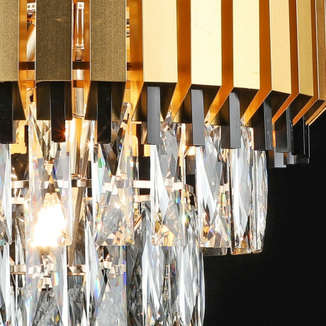 Подвесная хрустальная люстра Reluce 02144-0.4-05 FGD+BK (1425090) 