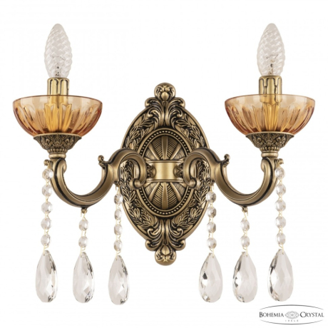 Бра Bohemia Ivele Crystal AL7801 AL7801B10/2/175 A AGB P Amber/M-1H 
