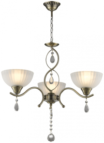 Люстра подвесная в наборе с 3 Led лампами. Комплект от Lustrof №150483-708689 