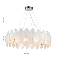 Люстра с лампочками, подвесная, комплект от Lustrof. №332913-617375