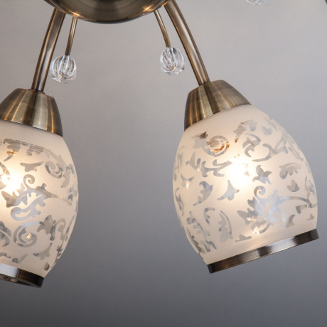 Подвесная люстра Eurosvet 30026/8 античная бронза 