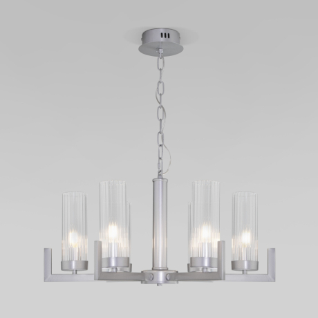 Подвесная люстра Eurosvet Arganie 60133/6 серебро 