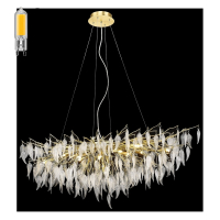 Люстра подвесная с Led лампочками в комплекте Wertmark WE182.15.423+Lamps