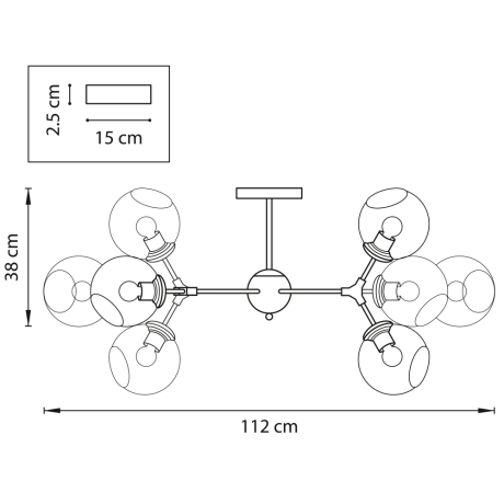 Потолочная люстра Lightstar с поддержкой Алисы, Beta 785086 