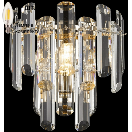 Бра с лампочкой Wertmark WE107.02.301+Lamps 