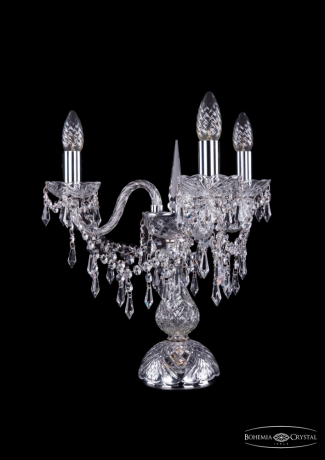 1403L/3/141-39/Ni Настольная лампа Bohemia Ivele Crystal 