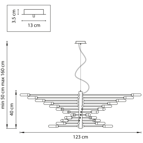 Подвесная люстра Lightstar Ragno 733247 