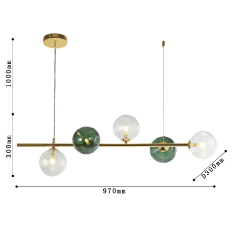 Подвесной светильник F-Promo Infilato с поддержкой Алиса 4035-5P-А 