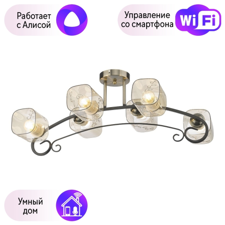 Потолочная люстра Velante с поддержкой Алиса 212-507-06-A 