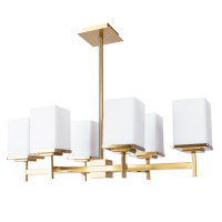 Люстра на штанге с лампочками DIVINARE 4504/17 LM-6+Lamps