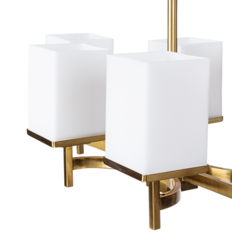 Люстра на штанге с лампочками DIVINARE 4504/17 LM-6+Lamps 