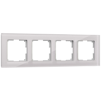 Рамка на 4 поста (дымчатый,стекло) Werkel W0041117