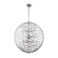 Подвесная люстра в виде шара с хрустальными вставками Maytoni Palla MOD092PL-12CH