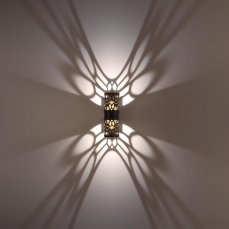 359537 STREET NT25 000 черный Светильник ландшафтный настенный IP65 LED 2*5W 3000К 100-240V NETZ NOVOTECH 