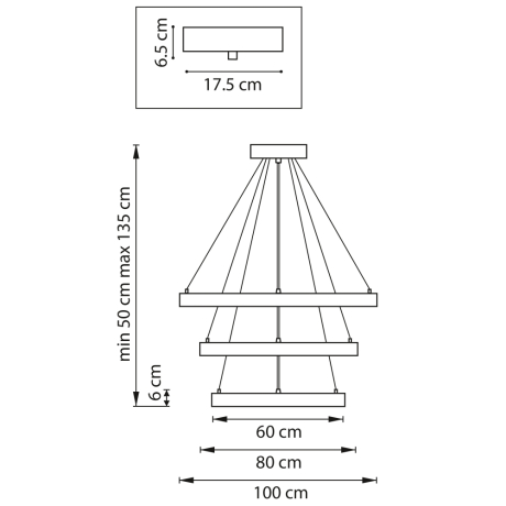 Подвесная диммируемая люстра с пультом ДУ Saturno Lightstar 748227 