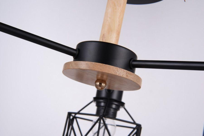 Потолочная люстра Escada 508/3PL E27*60W Black DALLAS 