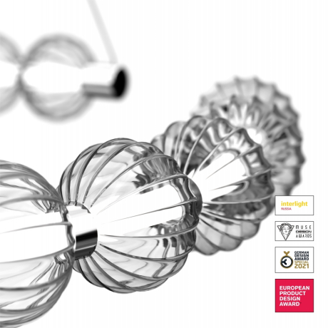 Подвесной светодиодный светильник Amulet Maytoni MOD555PL-L26CH4K 