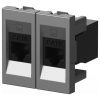 Розетка двойная Ethernet RJ-45 без рамки Elbi Eleсtriс Moda Vox 611-041032-248