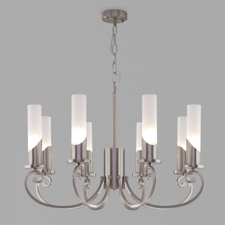 Подвесная люстра Eurosvet Banci 60117/8 никель (a050019) 