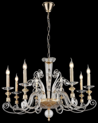 Подвесная люстра в гостиную с 8 LED лампами. Комплект от Lustrof №277144-709048