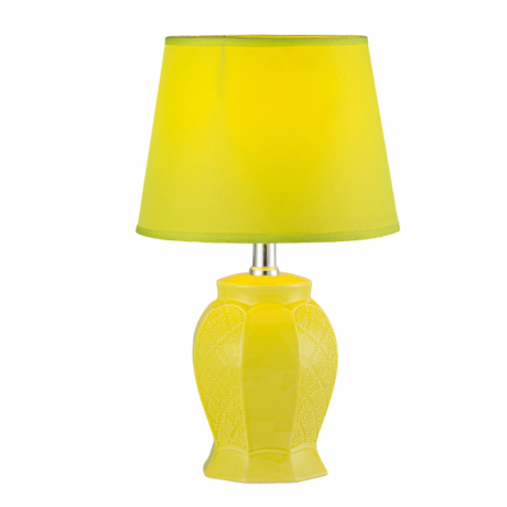 Настольная лампа с абажуром и с лампочкой Arti Lampadari Gadoni E 4.1.T2 GR+Lamps 